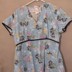 Floral Print Wrap Dress